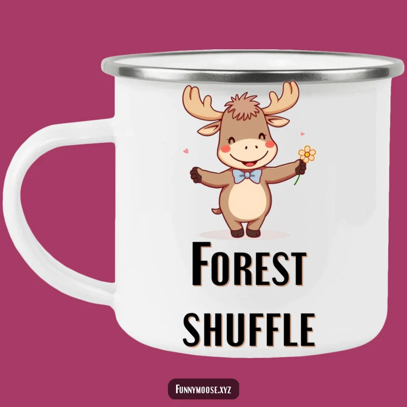 Funny Dancing Moose Camping Mug: Adventure with Humorous Moose