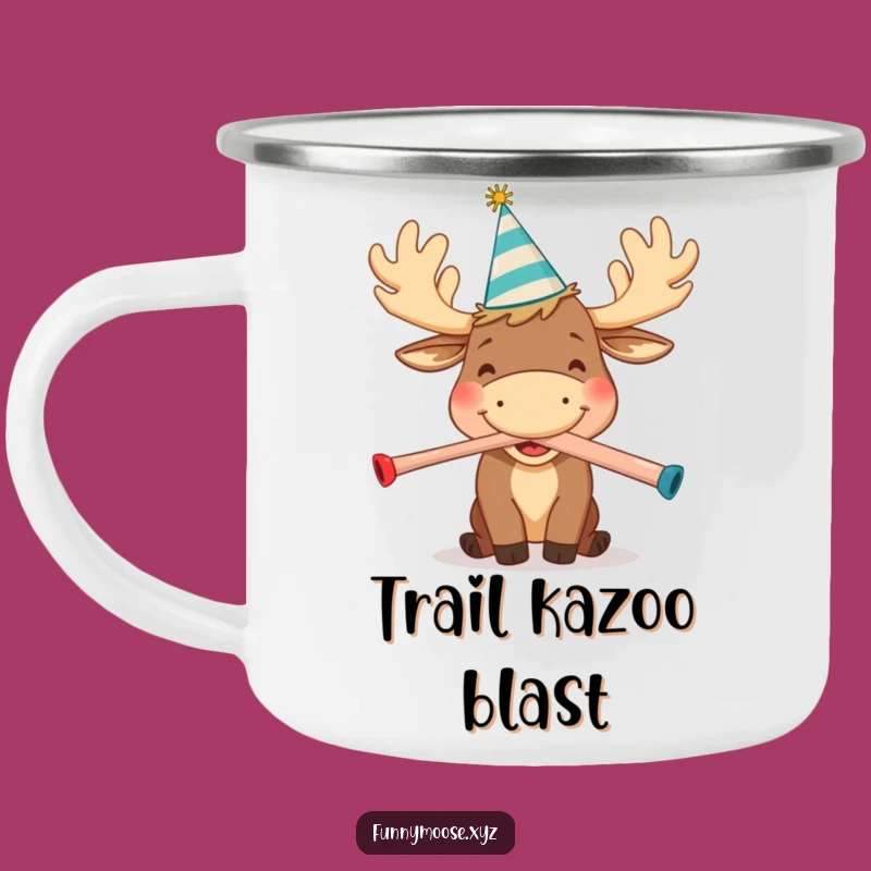 Funny Moose Camping Mug: Outdoor Kazoo Blow for Festive Gift Sip