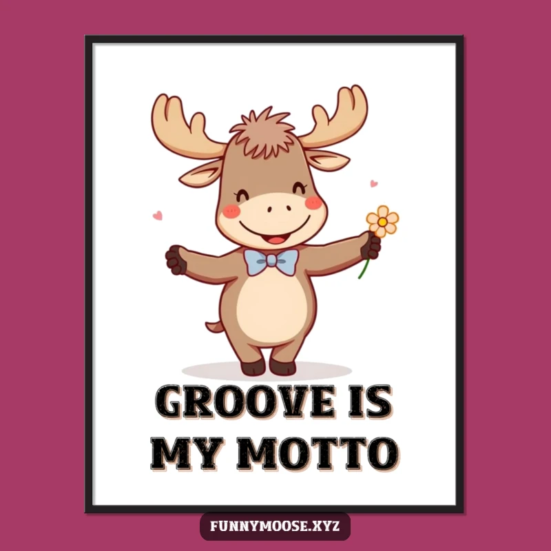 Funny Dancing Moose Digital Art: Instant Joy for Your Walls