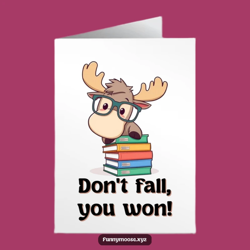 Free Printable Moose Congrats Card - Book Mishap Downloadable Gift