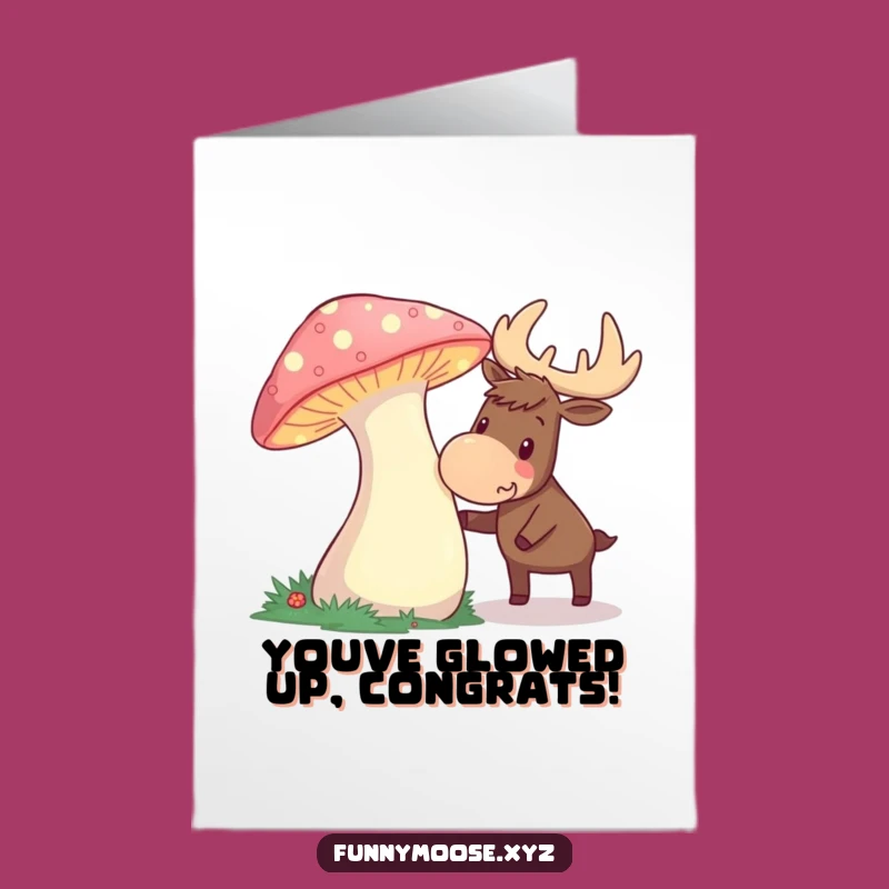 Free Printable Magical Moose Congrats Card - Enchanting Downloadable Joy!