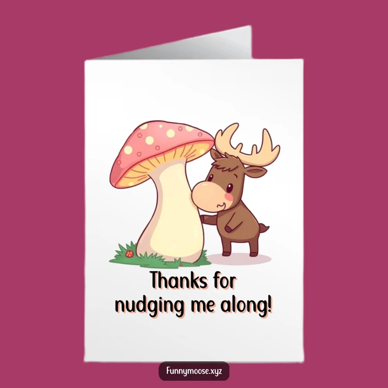 Free Printable Magical Moose Thank You Card - Enchanting Downloadable Gratitude!