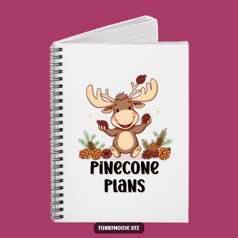 Funny Moose Notebook: Goofy Juggler Journal, Jot Down Your Wild Ideas