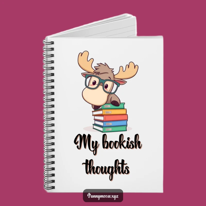 Funny Moose Notebook: Book Trip for Journaling Gift Fun