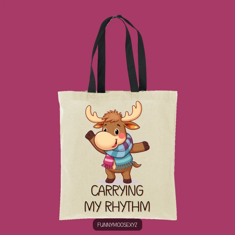 Funny Shopping Moose Tote Bag: Clumsy Dancer, Stylish & Hilarious Carry-all!